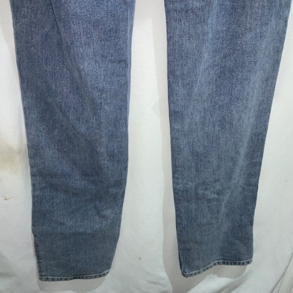 PrettyLittleThing Tall mid wash split hem jeans Sz 6 high waist New - Picture 9 of 13